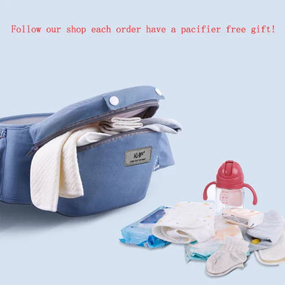 Comfort-Enhancing Baby Carrier with Hip Seat