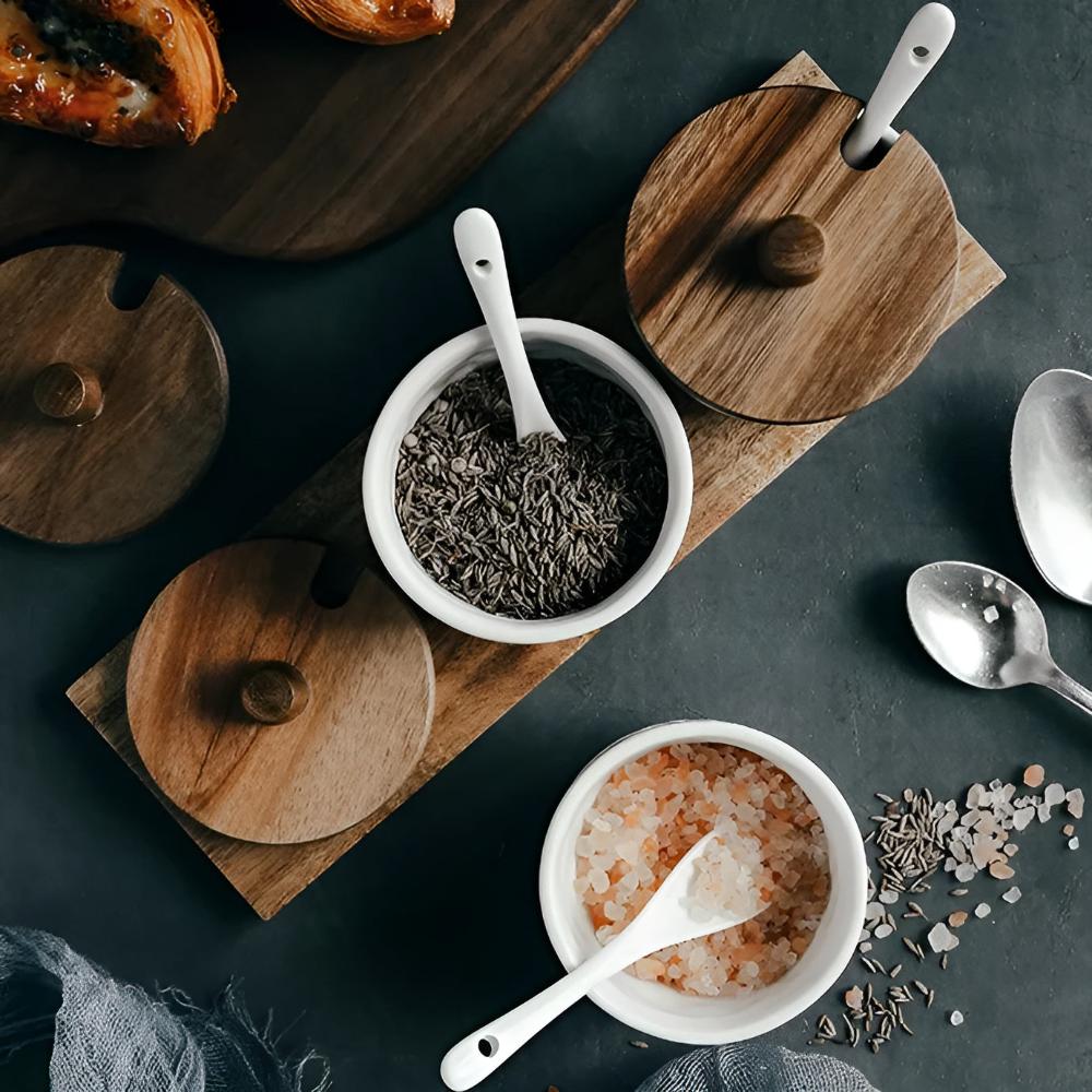Elegant Ceramic Spice Storage Collection