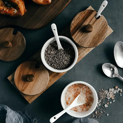 Elegant Ceramic Spice Storage Collection