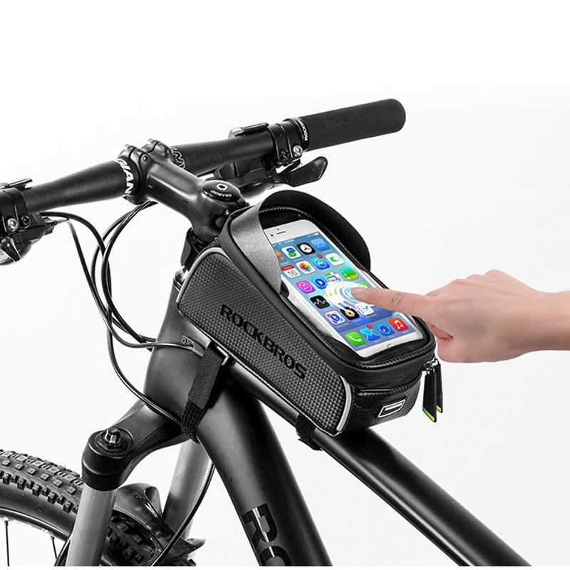 Top Tube Frame Bag for Bicycles - Phone Holder