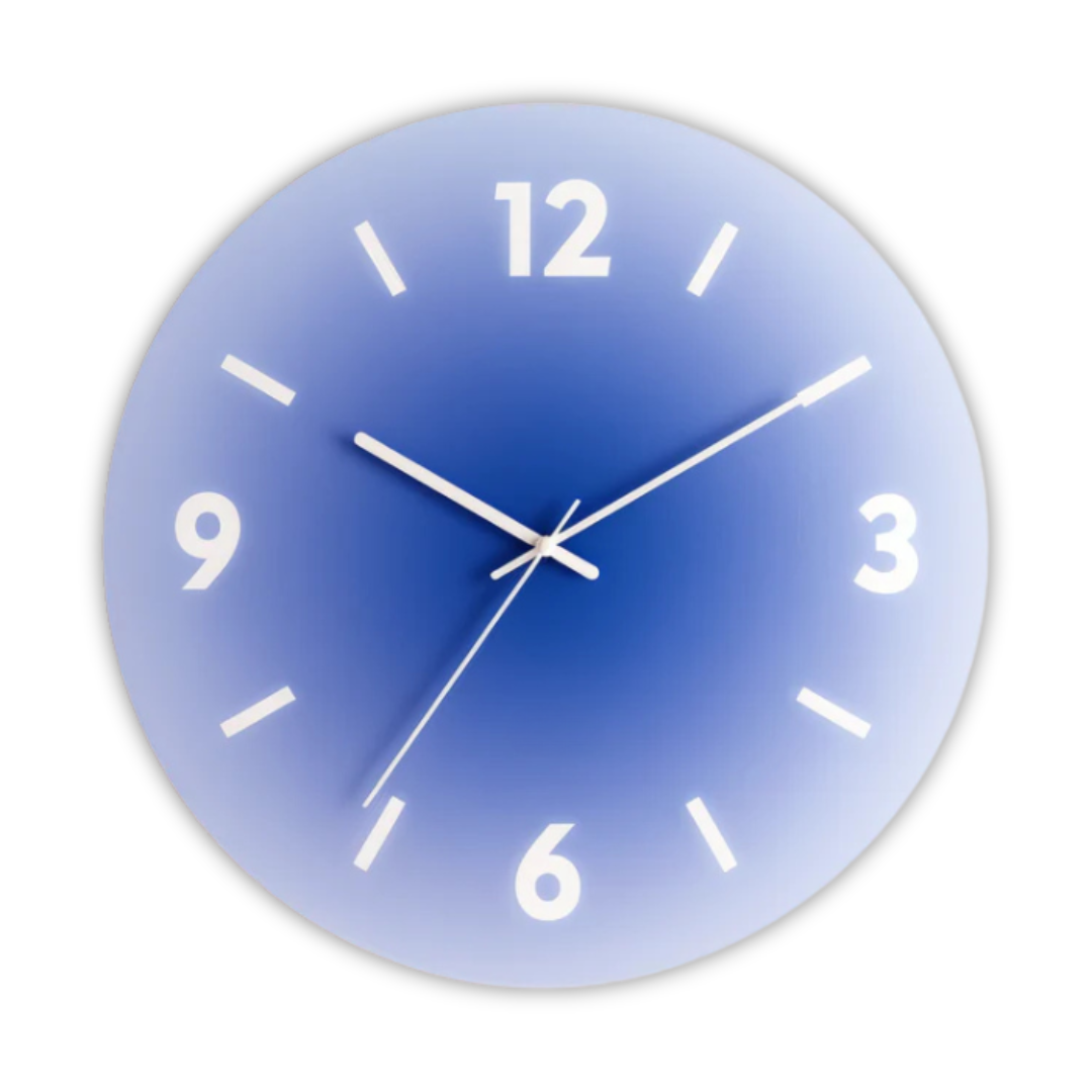 Modern Decorative Wall Clock with Glass Design