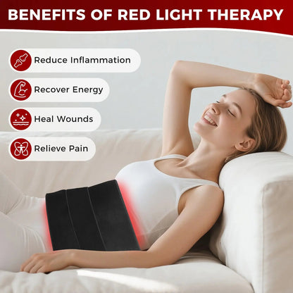 Infrared Heating Wrap with Remote Control | 210 LEDs 660nm 850nm Red Light Therapy