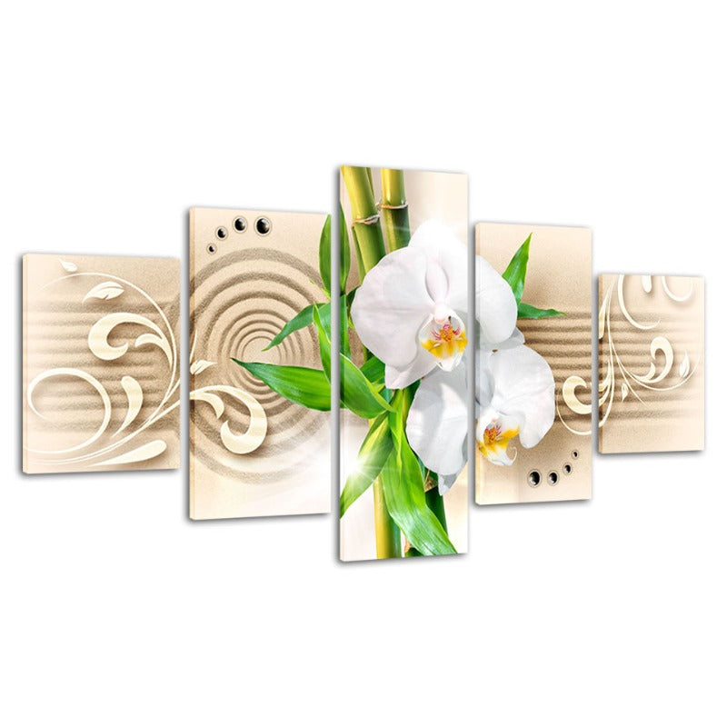 Elegant 5-Piece Floral Canvas Art Set for Home Décor