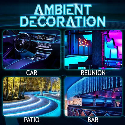 LED Ambient Lighting for Car Interior – 4-in-1 Design