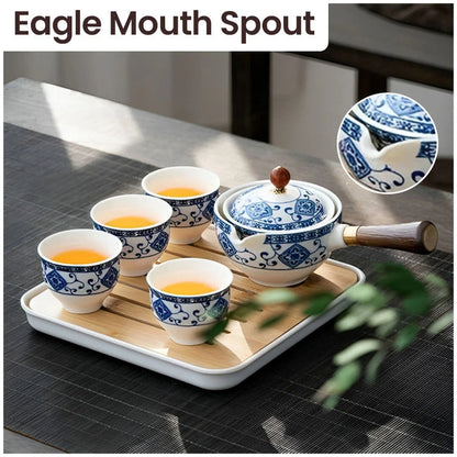 Tea Set – Timeless Elegance – Handmade – Porcelain & Glass