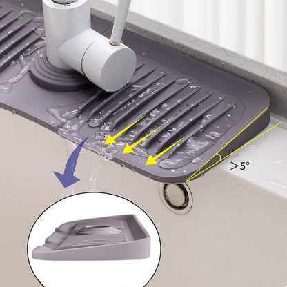 Ultimate Silicone Mat for Kitchen Faucets with Smart Drainage
