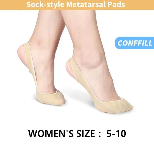 3 Pairs of Ultra-Thin Socks with Forefoot Cushions