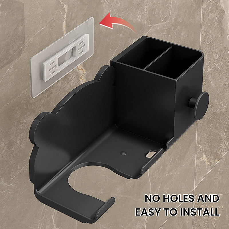 Wall-Mounted Holder for Hair Dryer in Bathroom