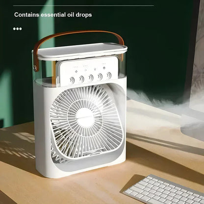 7-Colour LED Light and 3-in-1 Fan - Versatile Cooling Solution