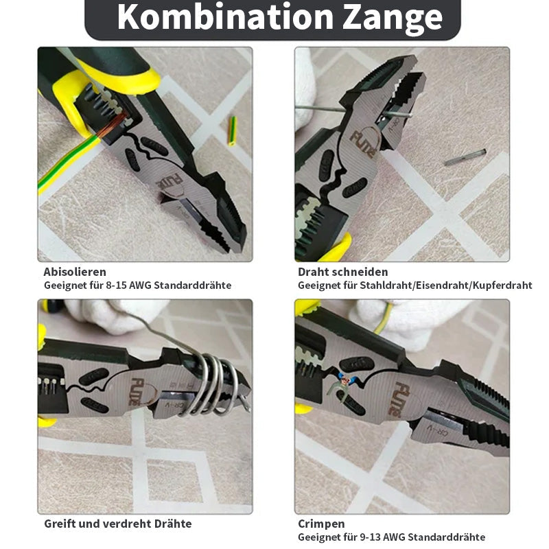 All-in-One Electrician's Tool for Cutting, Stripping & Crimping