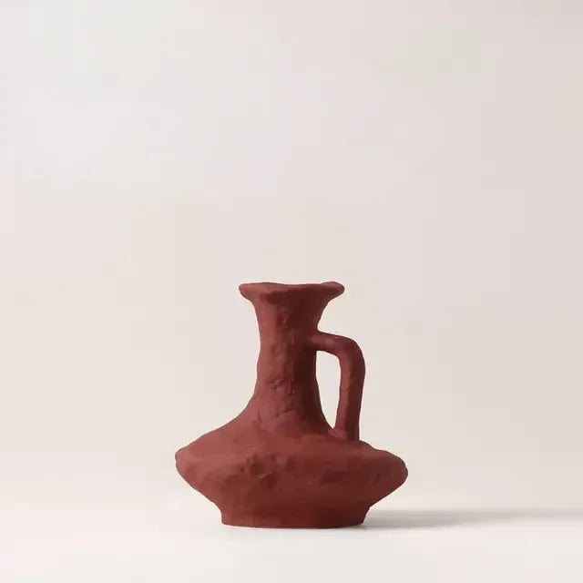Textured Ceramic Vase for Home Decor – Minimalist Art Design