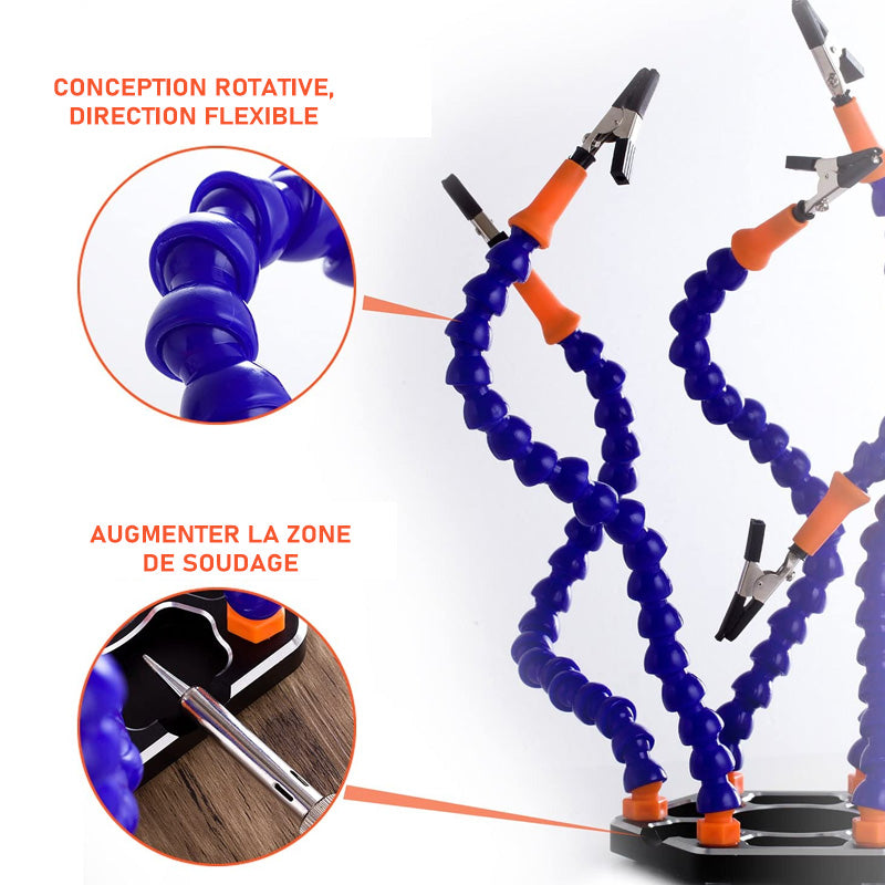 Flexible Arm Sweat Base made of Aluminum Alloy