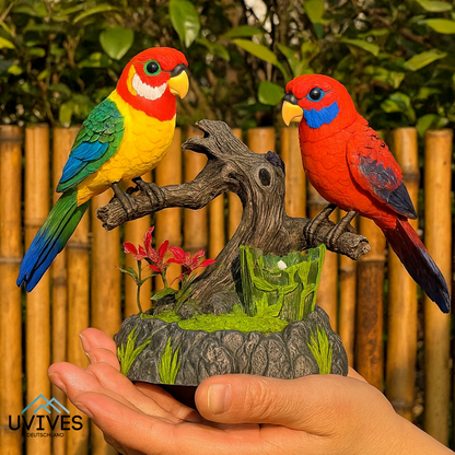 Talking Parrot for a Lively Spring Garden