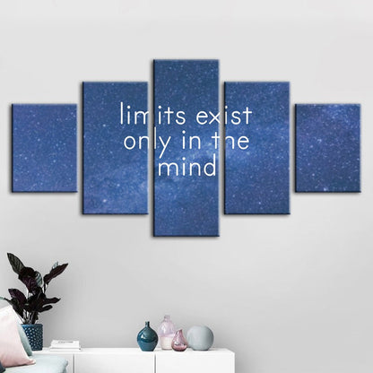 Inspiring Galaxy-Themed 5-Piece Canvas Art Set