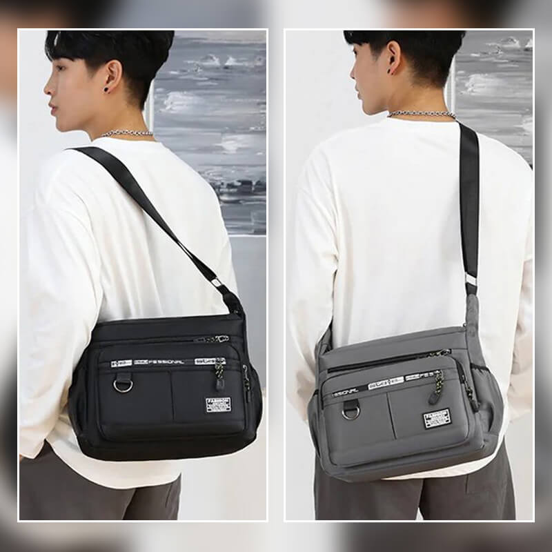 Lightweight Waterproof Shoulder Bag with Spacious Storage