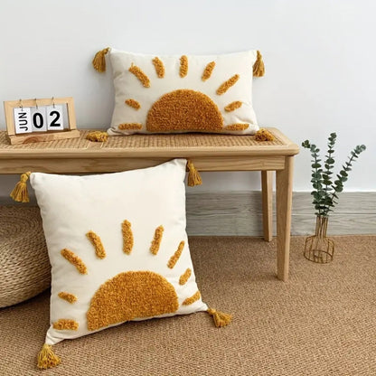Radiant Dawn Bohemian Pillow Cover