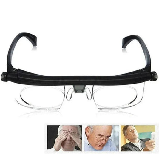 Adjustable Focus Glasses for Near and Distant Vision