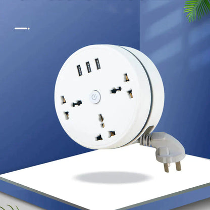 Compact Retractable Power Hub for All Your Charging Needs