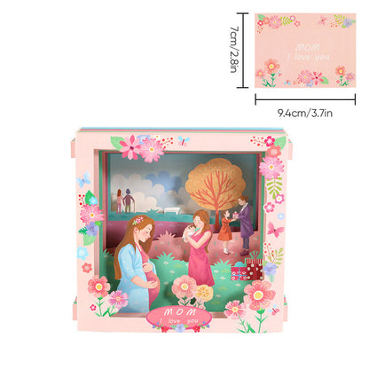Elegant 3D Floral Pop-Up Card for Mother's Day Gift