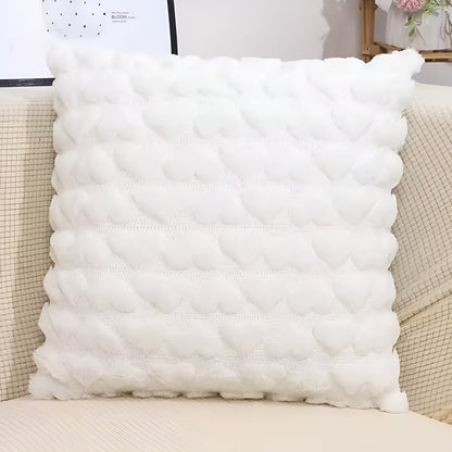 Cozy Love Heart Decorative Pillow Cover