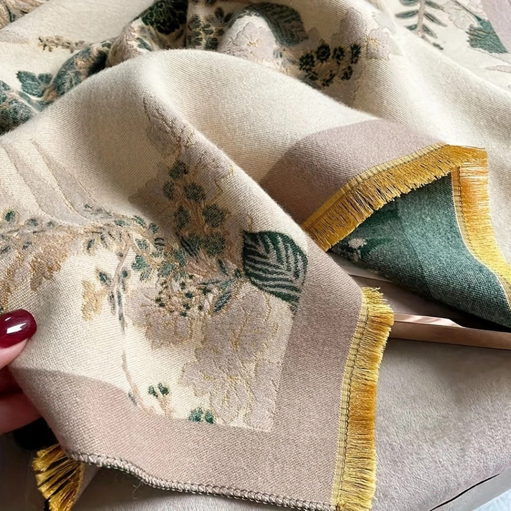 Chic Reversible Floral Soft Scarf for Effortless Style