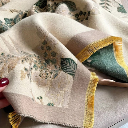 Chic Reversible Floral Soft Scarf for Effortless Style