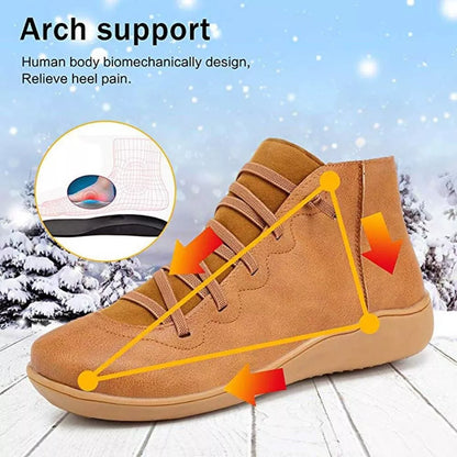 Slip-Resistant Leather Ankle Boots for Everyday Elegance