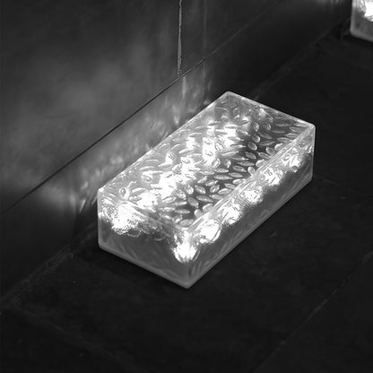 Set of 2 Solar LED Brick Lights - 10 Hour Outdoor Step Deck Illumination