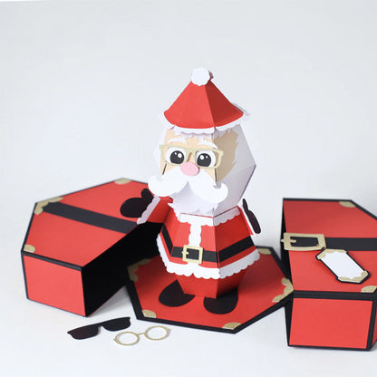 Surprise Santa Prank Pop-Up Card for Holiday Fun