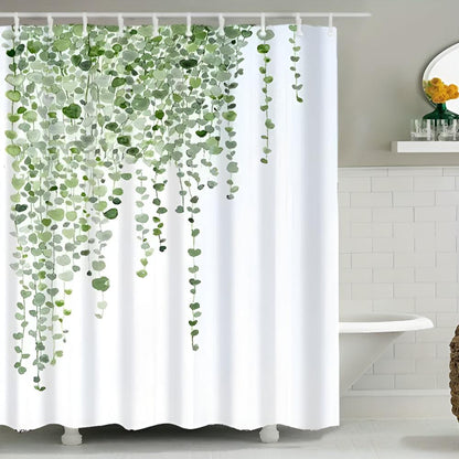 Tranquil Greenery Shower Curtain for a Serene Space
