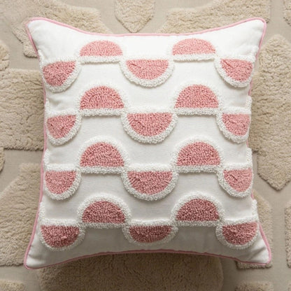 Charming Floral-Patterned Cushions with Tassel Accents