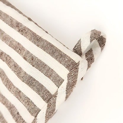 Striped Heat-Resistant Oven Mittens – Non-Slip Kitchen Gloves