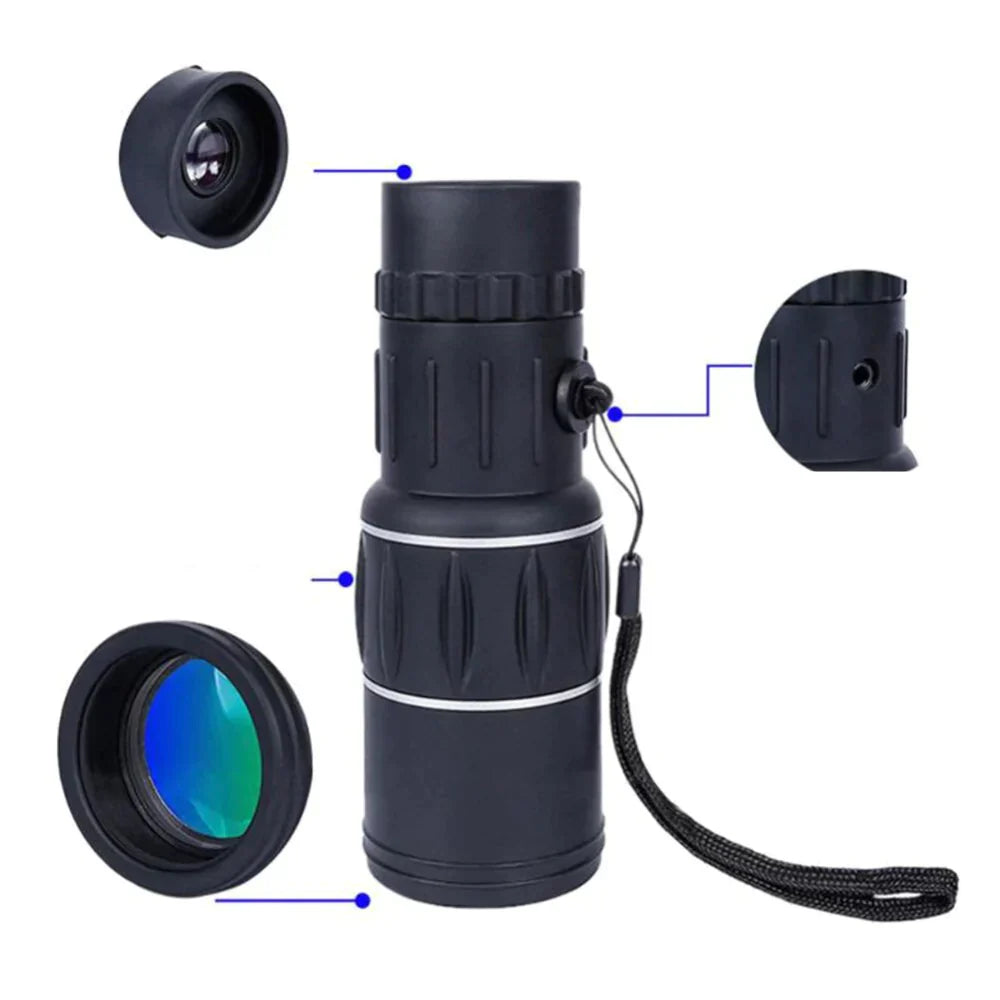 Compact 16x52 High-Definition Monocular Telescope