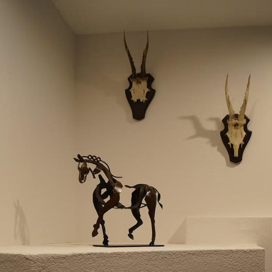 Adonis Horse Sculpture in Metal – Handmade Artwork