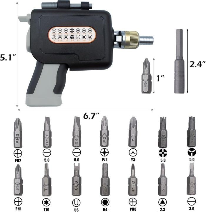 Versatile 16-in-1 Screwdriver Toolkit for Every Task