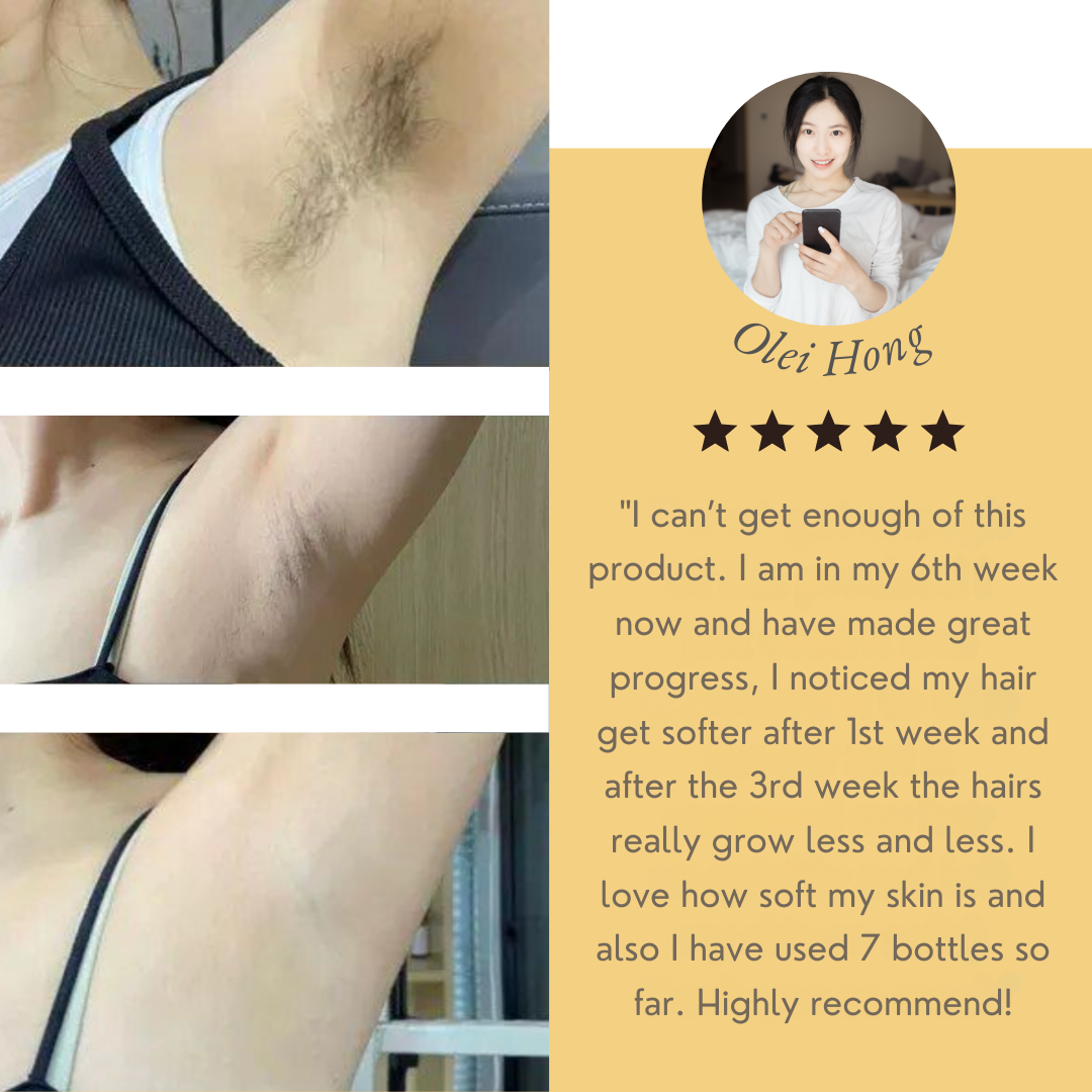 Gentle Hair Removal Serum | Pain-Free & Sensitive Skin Formula | Silky Smooth Results