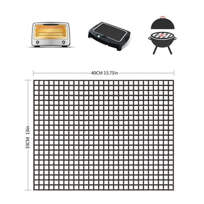 Reusable Non-Stick BBQ Grill Mat - Heat Resistant Cooking Surface