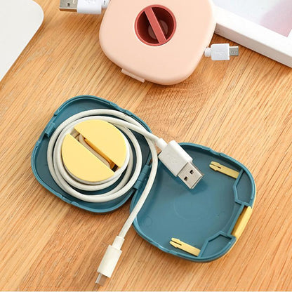 Mobile Phone Stand with 2-in-1 Cable Reel