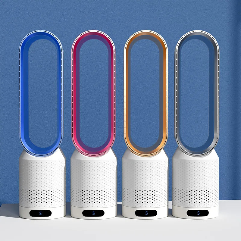 Remote-Controlled Tower Fan for Air Circulation and Purification – 4 Functions
