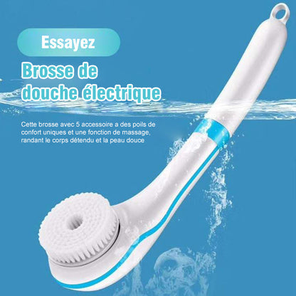 All-in-One Electric Body Scrubber with 5 Brush Heads