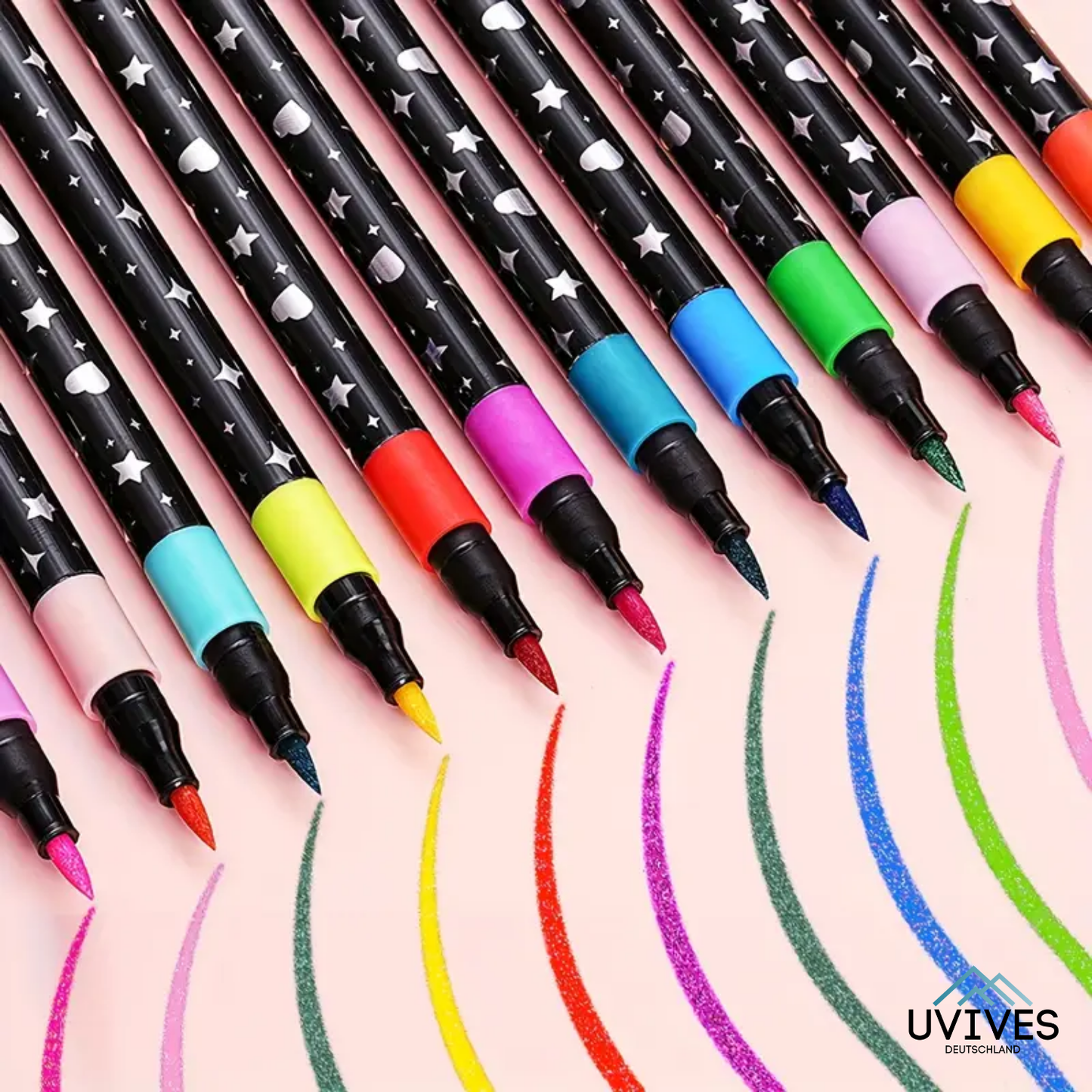 Double-Sided Glitter Pens for Creative Minds