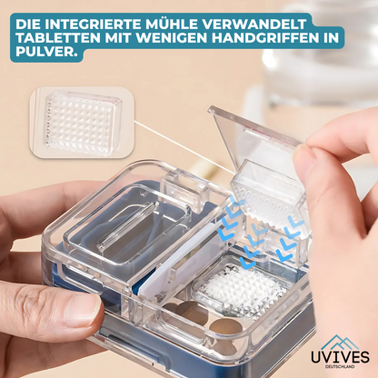 Buy One Get One Free | Smart 2-in-1 Pill Organizer with Built-in Cutter