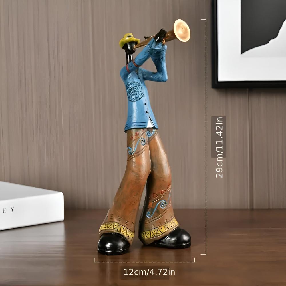 Artistic Jazz Ensemble Resin Sculpture for Home Décor