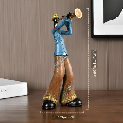 Artistic Jazz Ensemble Resin Sculpture for Home Décor