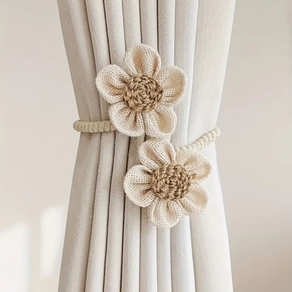 Charming Floral Curtain Holdbacks | Set of 2