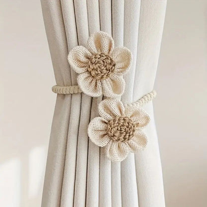 Charming Floral Curtain Holdbacks | Set of 2