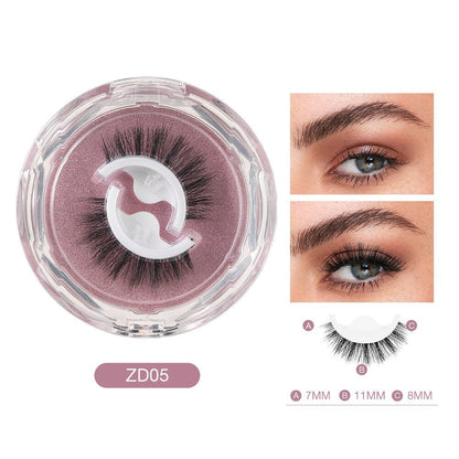 Reusable Adhesive Eyelashes for Effortless Glam