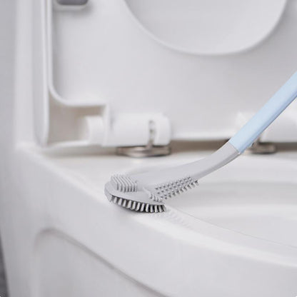 Sleek Silicone Toilet Brush with Innovative Triangular Head