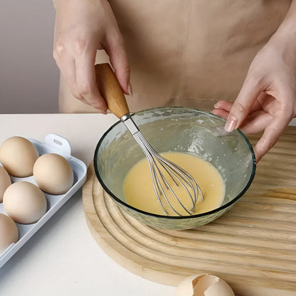 Mini Whisk with Wooden Handle