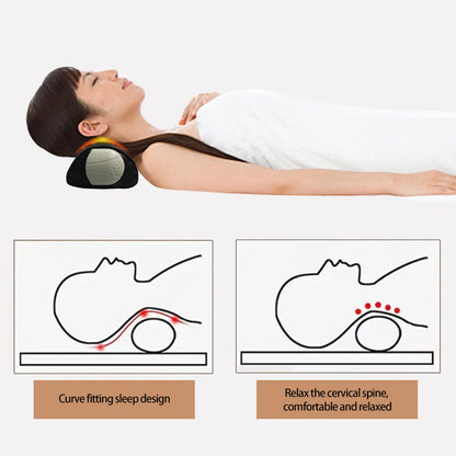 Adjustable Heat Neck Pillow with Jade Tourmaline for Pain Relief